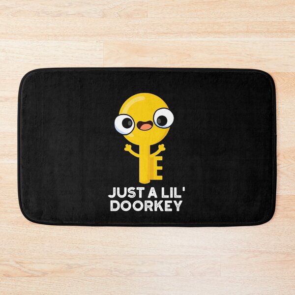 Item preview, Just A Lil Door-key Funny Dorky Key Puns (Dark BG) designed and sold by punnybone.