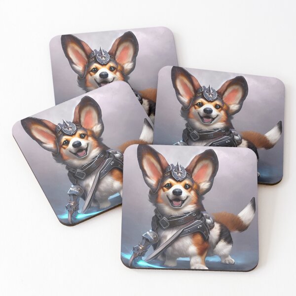 Item preview, AI Generated Art, War Corgi designed and sold by RabbitHoleMI.