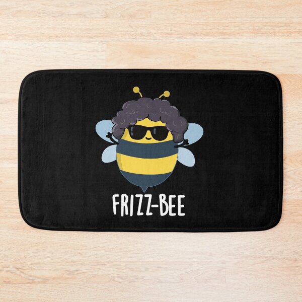 Item preview, Frizz-Bee Funny Afro Bee Puns (Dark BG) designed and sold by punnybone.