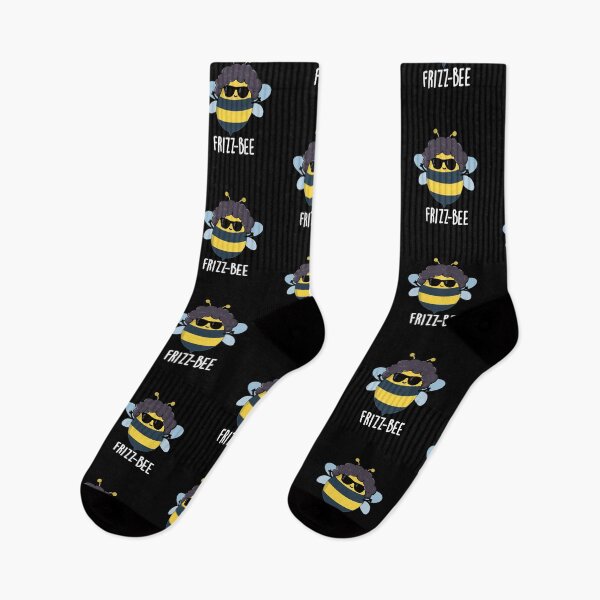 Item preview, Frizz-Bee Funny Afro Bee Puns (Dark BG) designed and sold by punnybone.