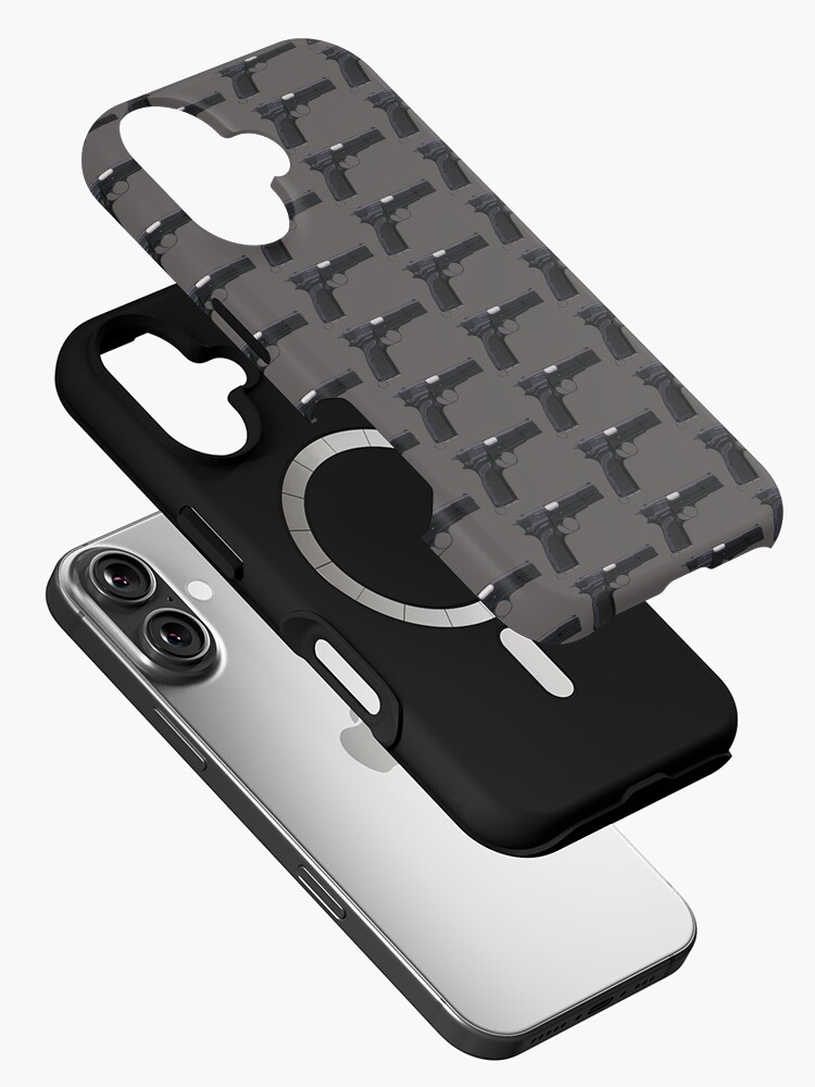 Imagen 2 de 4, Funda de iPhone con la obra Browning Hi-Power Firearm Pistola semiautomática calibre 9 mm, diseñada y vendida por RENAGADE4LYF.