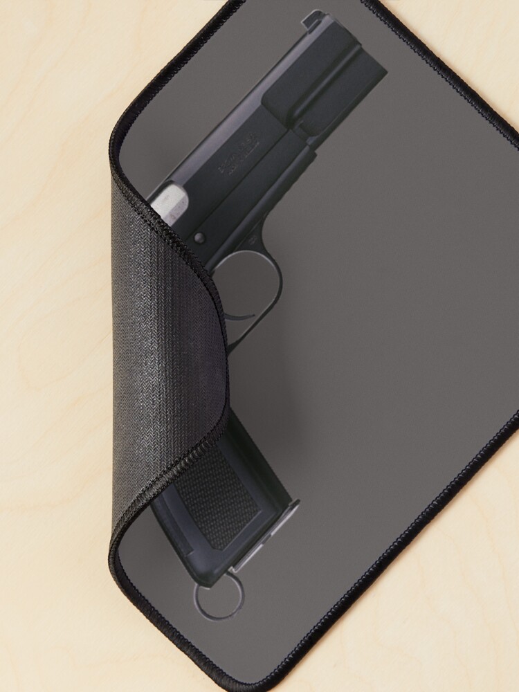 Imagen 2 de 5, Alfombrilla de ratón con la obra Browning Hi-Power Firearm Pistola semiautomática calibre 9 mm, diseñada y vendida por RENAGADE4LYF.