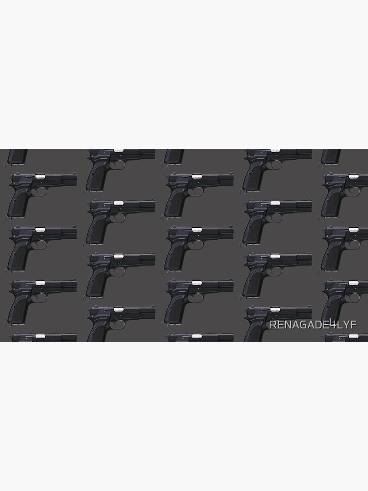 Imagen 5 de 5, Alfombrilla de ratón con la obra Browning Hi-Power Firearm Pistola semiautomática calibre 9 mm, diseñada y vendida por RENAGADE4LYF.