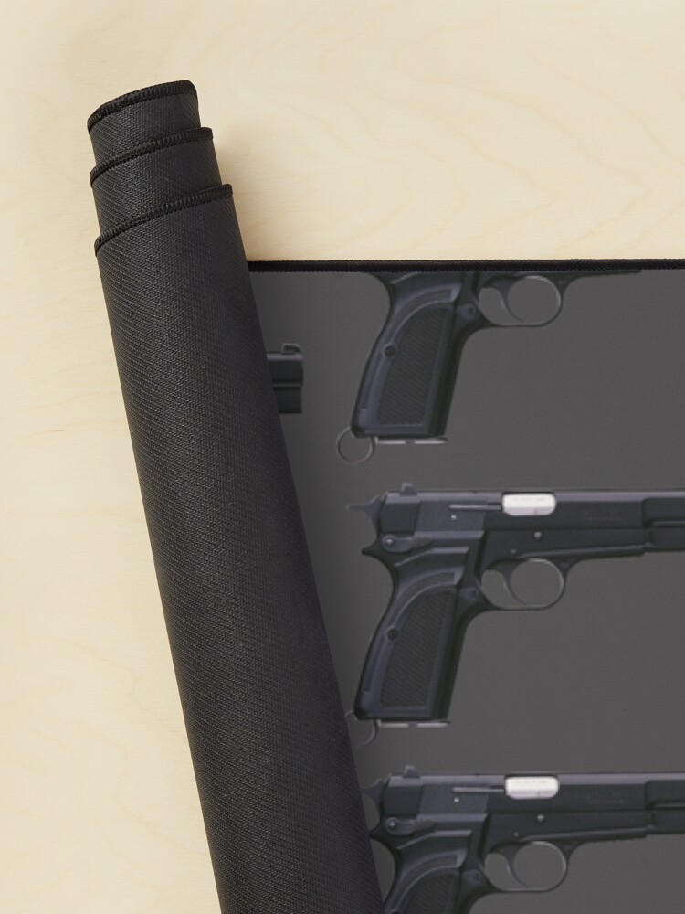 Imagen 2 de 5, Alfombrilla de ratón con la obra Browning Hi-Power Firearm Pistola semiautomática calibre 9 mm, diseñada y vendida por RENAGADE4LYF.
