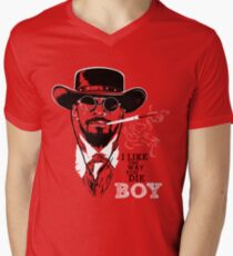Camiseta de cuello en V Django desencadenado