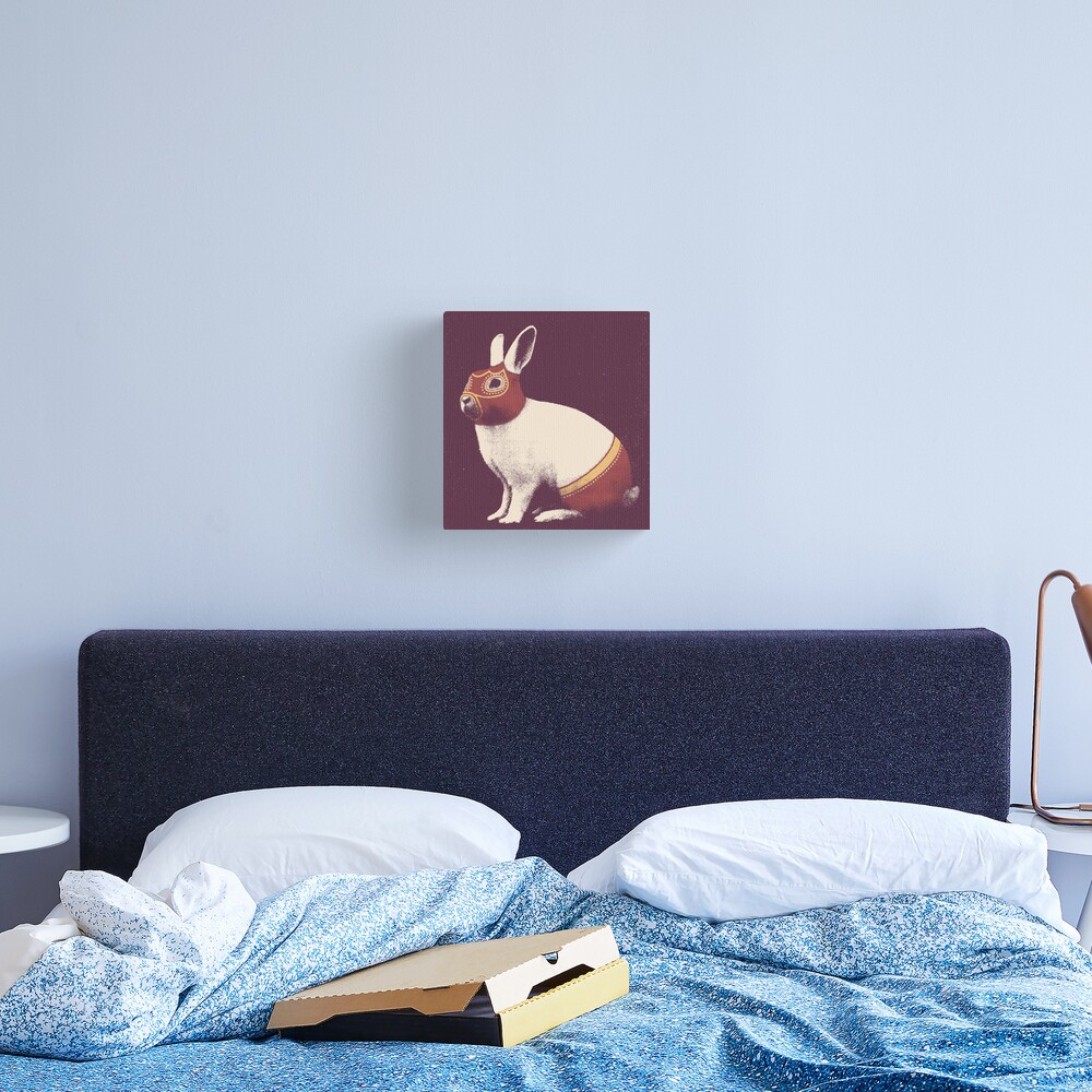 Rabbit Wrestler / Lapin Catcheur Canvas Print