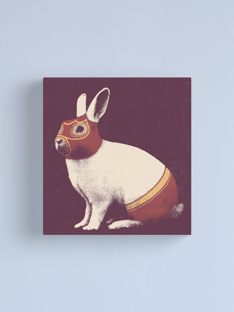 Alternate view of Rabbit Wrestler / Lapin Catcheur Canvas Print