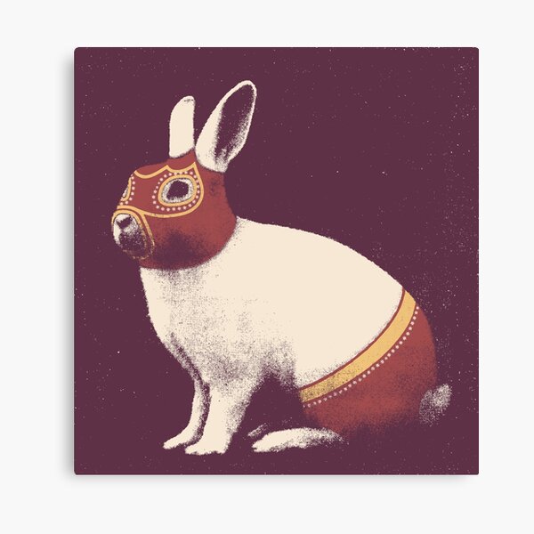Rabbit Wrestler / Lapin Catcheur Canvas Print