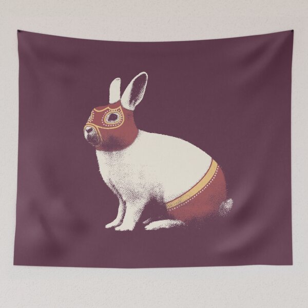 Item preview, Rabbit Wrestler / Lapin Catcheur designed and sold by florentbodart.