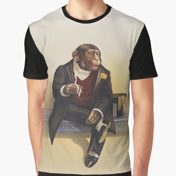 Item preview, Circus Series Smoking Chimpanzee designed and sold by allovervintage.