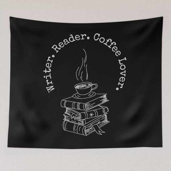 Item preview, WRITER. READER. COFFEE LOVER. Hobby Stickers Bibliophile  designed and sold by JadedVintage.