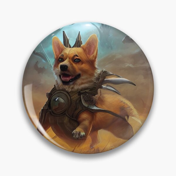 Item preview, AI Generated Art, War Corgi designed and sold by RabbitHoleMI.