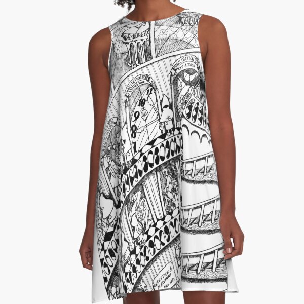The Big Book of Nightmares - The Facility A-Line Dress