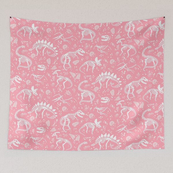 Item preview, Excavated Dinosaur Fossils in Candy Pink designed and sold by latheandquill.