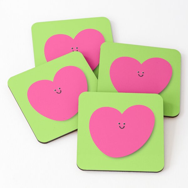 Item preview, Be Still My Beating Heart - Pink and Lime Green designed and sold by Lisa Barry.