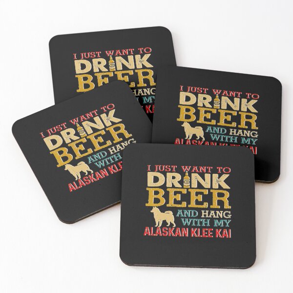 Item preview, Alaskan Klee Kai Dad Drink Beer Hang With Dog Funny Vintage Tee Gift Love designed and sold by BargerStore.