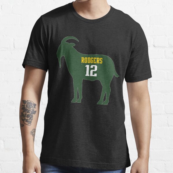 Aaron Rodgers - GOAT  Essential T-Shirt for Sale by rosemarpkins