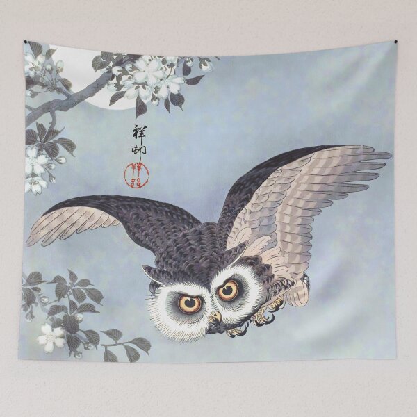 Item preview, Ukiyo-e Owl designed and sold by allovervintage.
