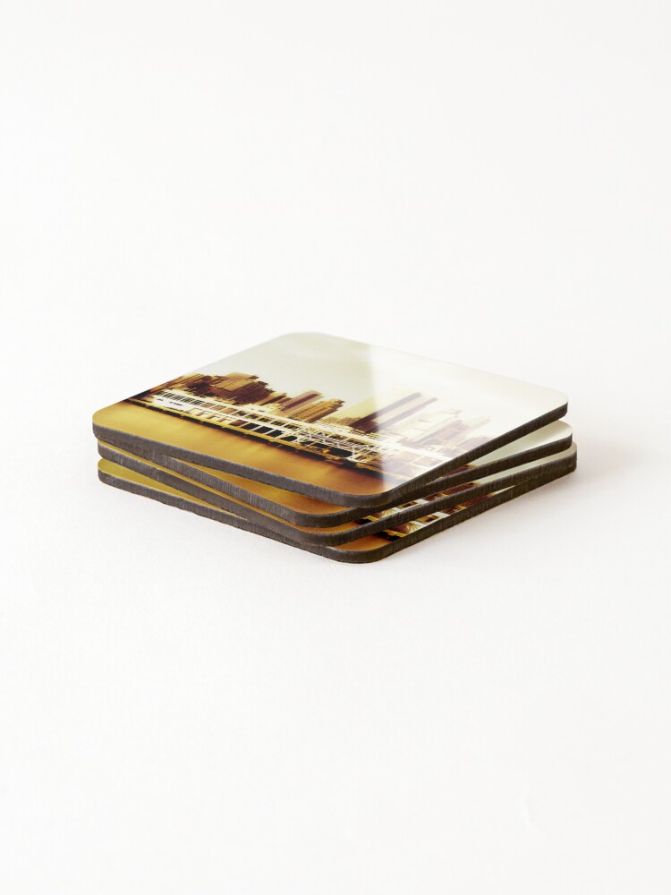 Thumbnail 4 of 5, Coasters (Set of 4), Bk Gold designed and sold by clw2020.