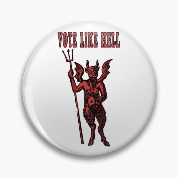 Item preview, Vote Like Hell Classic Devil in Red designed and sold by meckhard.