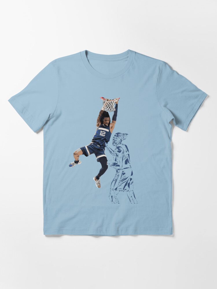 Ja Morant Teal Jersey Dunk Premium T-shirt in Mens Sizes S-3XL 