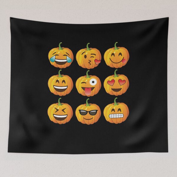 Item preview, Pumpkin Face Emojis Halloween Party Thanksgiving Gift designed and sold by themelonink.