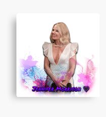 Jennifer Morrison nyfw white dress Metal Print