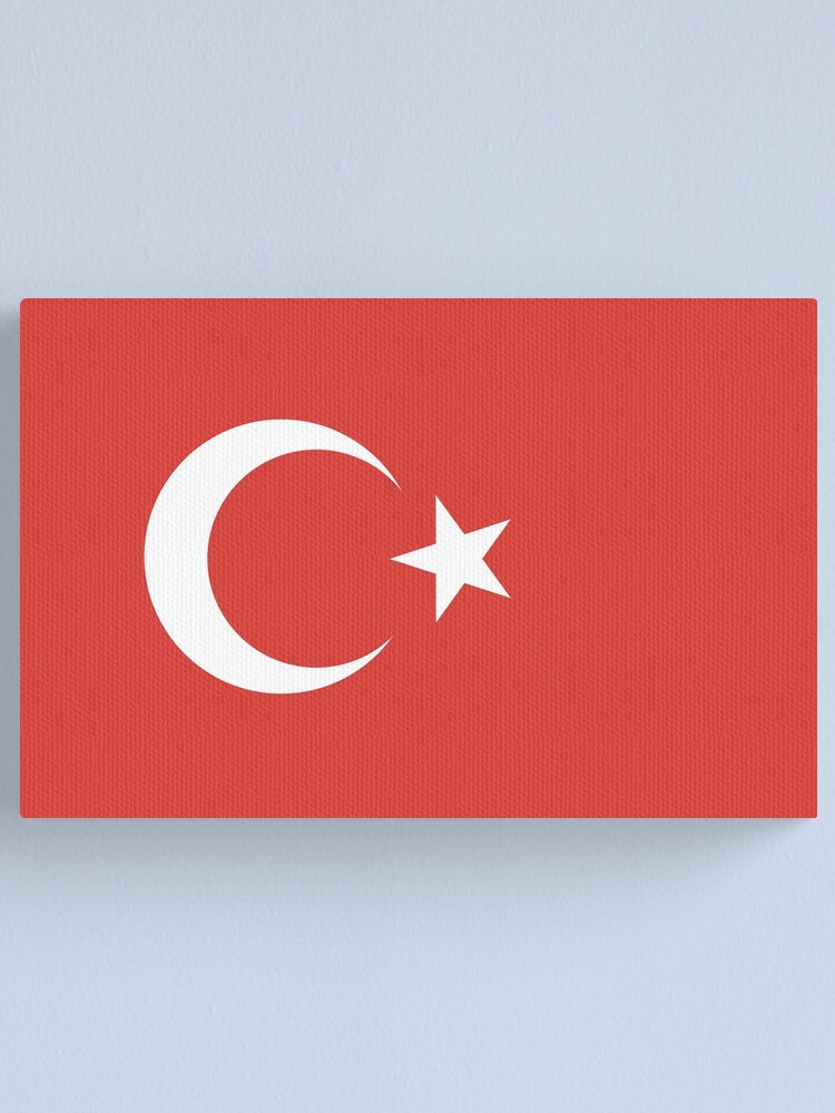 Truthahn Flagge Der Turkei Turkische Flagge Halbmond Stern Rein Und Einfach Leinwanddruck Von Tomsredbubble Redbubble