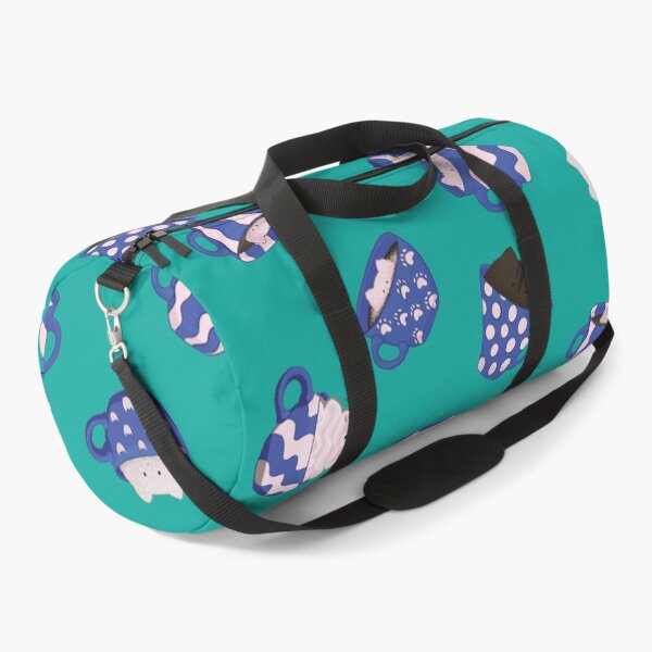 Item preview, Coffee Cats in Classic Blue and Cream designed and sold by DoodleTrees.