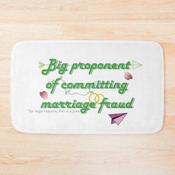 Item preview, Marriage fraud joke designed and sold by Tea vee.