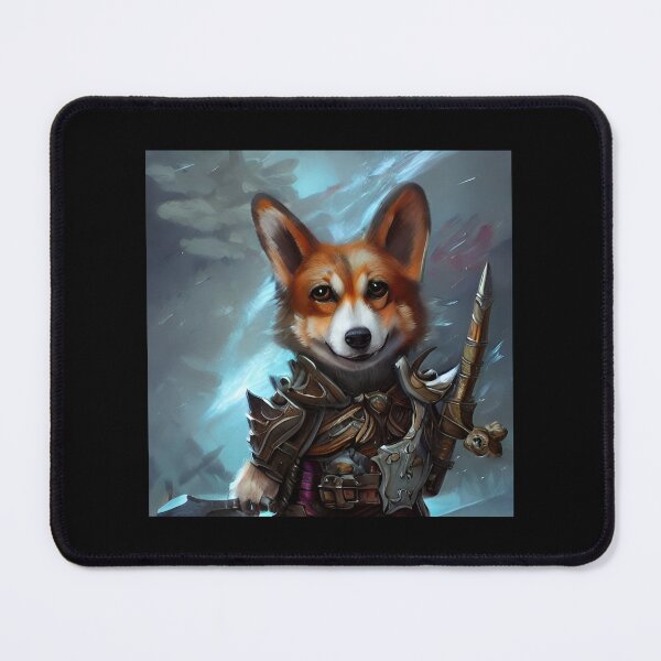 Item preview, AI Generated Art, War Corgi designed and sold by RabbitHoleMI.