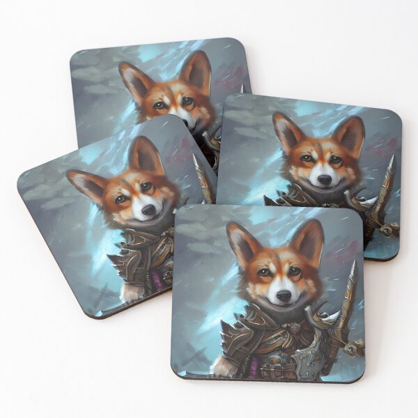 Item preview, AI Generated Art, War Corgi designed and sold by RabbitHoleMI.