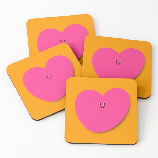 Item preview, Be Still My Beating Heart - Pink and Orange designed and sold by Lisa Barry.