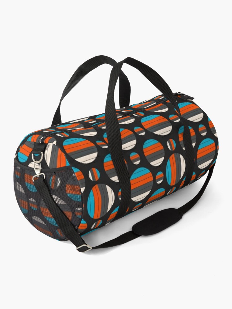 Discover Vintage Geometric Repeating Patterns Duffel Bag