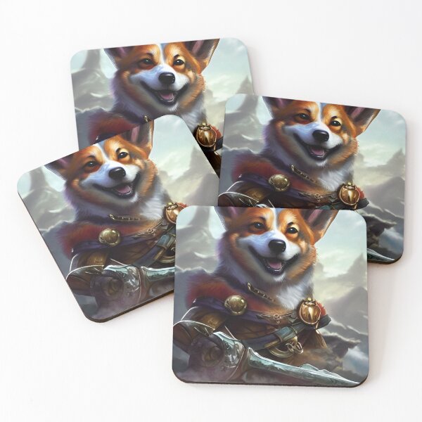 Item preview, AI Generated Art, War Corgi designed and sold by RabbitHoleMI.