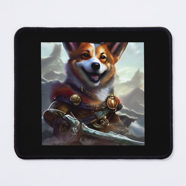Item preview, AI Generated Art, War Corgi designed and sold by RabbitHoleMI.