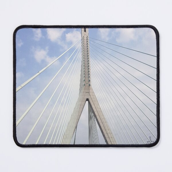 Item preview, Crossing the Cable Bridge Photographic Print designed and sold by TastyTonic.