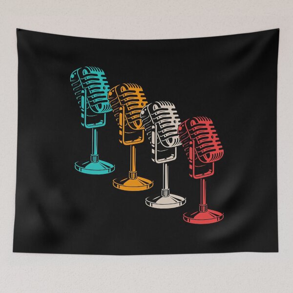 Item preview, retro microphone mic vintage musician singing gift thomas larch transparent designed and sold by brokgoingsa.