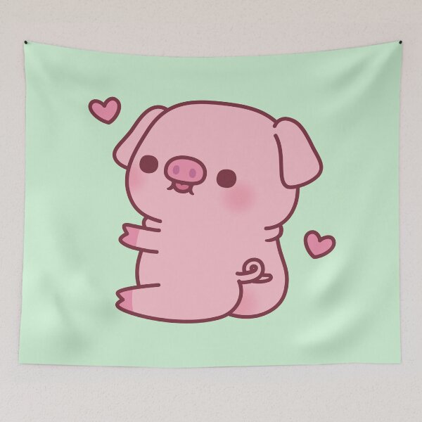 Item preview, Cute Chubby Pig With Big Butts designed and sold by rustydoodle.