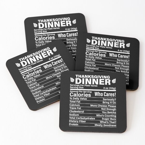 Item preview, Thanksgiving Dinner Funny Fake Calories Nutritional Facts designed and sold by GravitiTees.