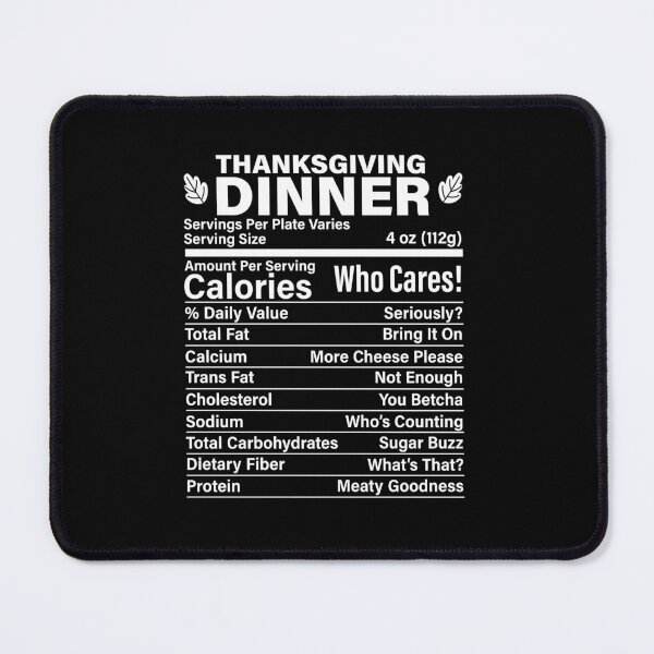 Item preview, Thanksgiving Dinner Funny Fake Calories Nutritional Facts designed and sold by GravitiTees.
