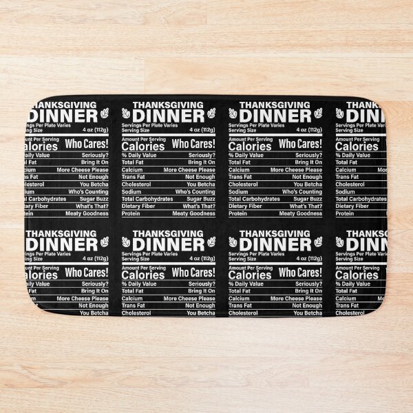 Item preview, Thanksgiving Dinner Funny Fake Calories Nutritional Facts designed and sold by GravitiTees.