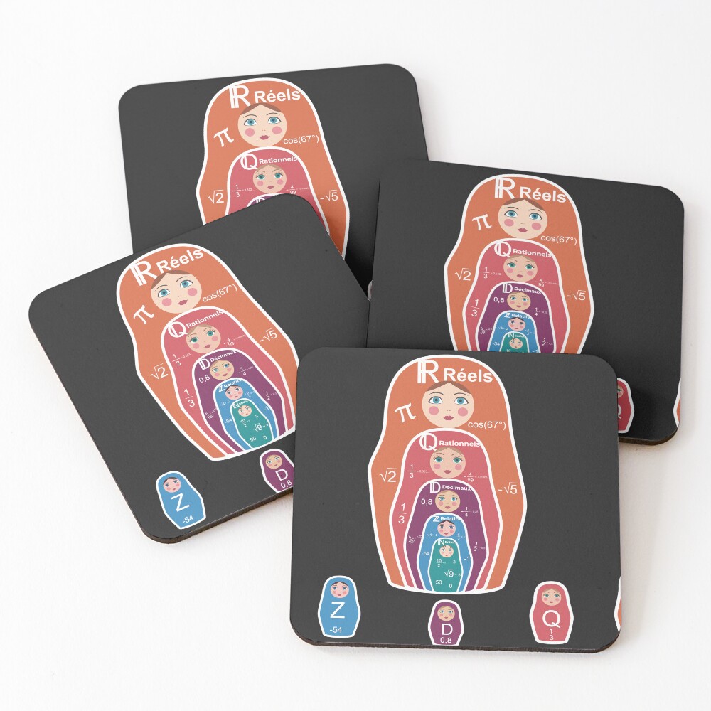Item preview, Coasters (Set of 4) designed and sold by GodsofMath.