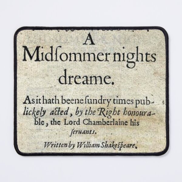 Item preview, Midsummer Quarto designed and sold by Shakespeare Northwest.
