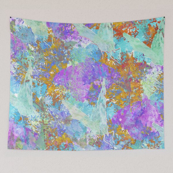 Item preview, Flutter By (blue, violet and orange) designed and sold by mokacat.
