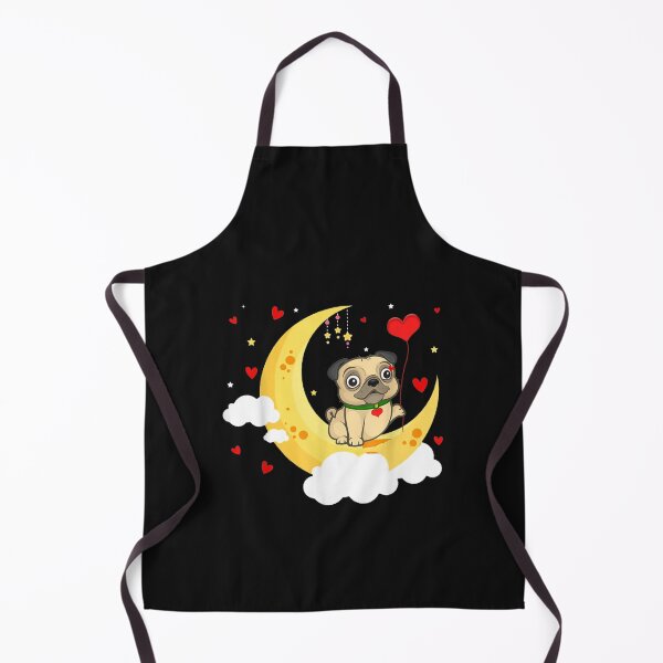 Item preview, Carlin mignon sur la lune Cadeaux d&x27;amant de chien de carlin de Saint Valentin designed and sold by CathrineStark.