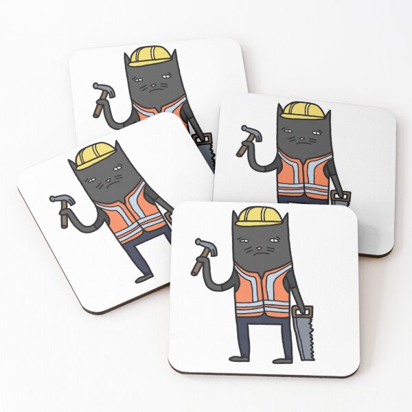 Item preview, Sad Cat Construction Worker designed and sold by JSGB.