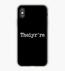 Vinilo o funda para iPhone Theiyr're Their There They Grammer Typo