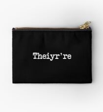 Theiyr're Their There They're Grammer Typo Studio Pouch