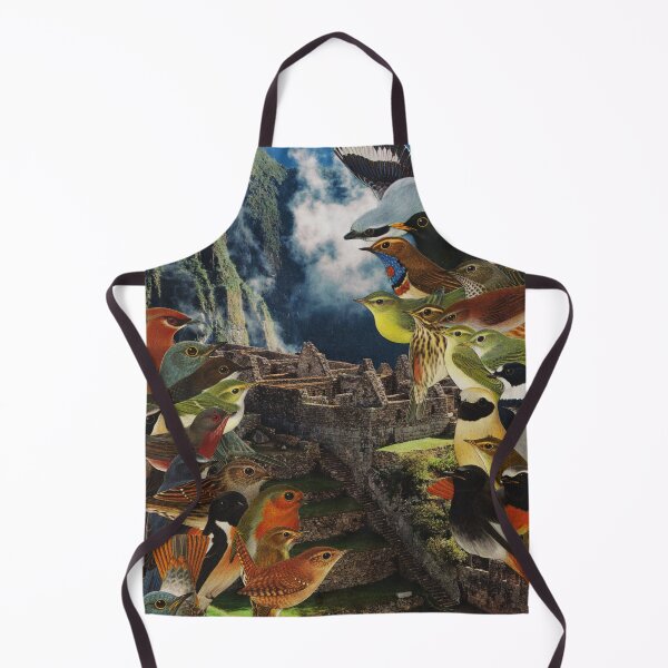 Item preview, Surreal handmade collage "Machu Picchu Birds" designed and sold by Everna-more.